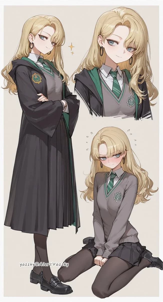 Three takes on the robes, by @AiartYasshy