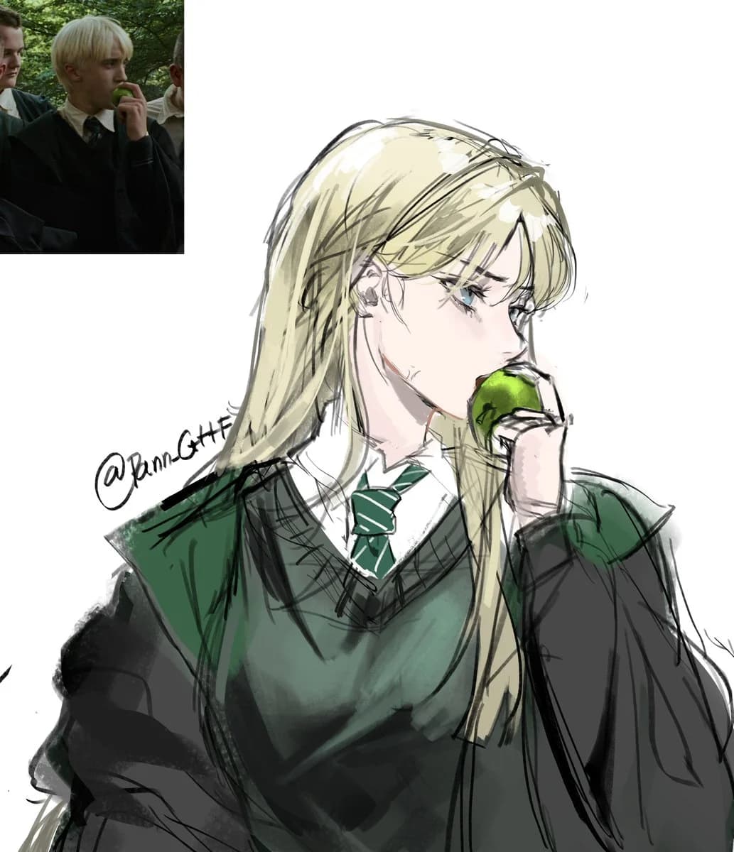 The green apple scene, by @Pann_GttF
